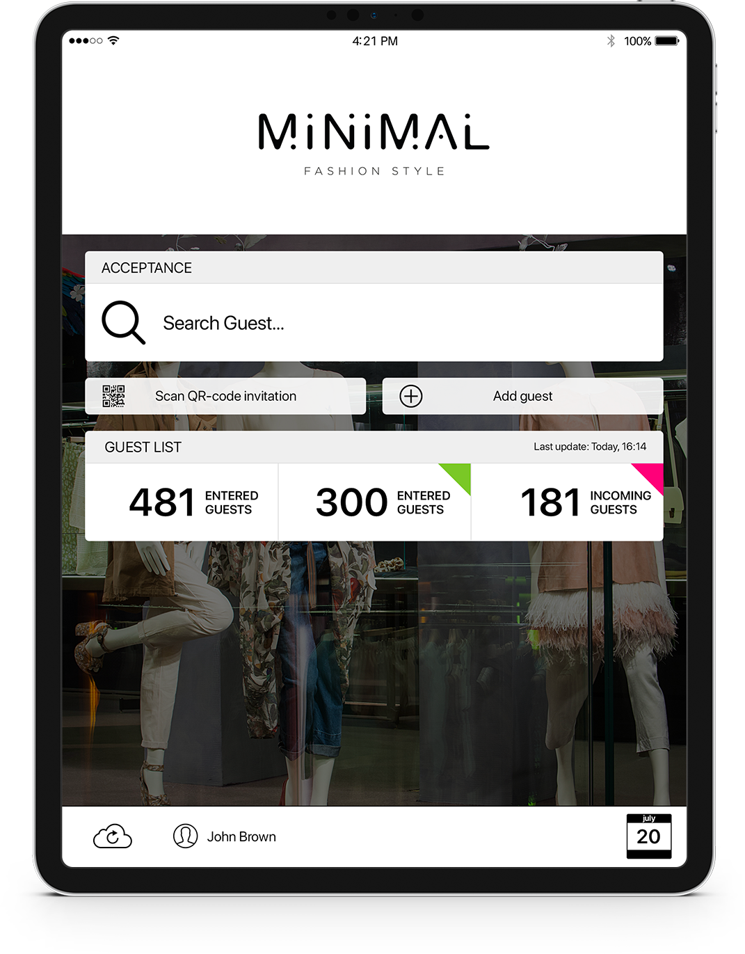 CheckIn, customizable guest checkin app Mitric Mobile Apps for